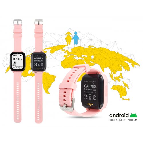 Детские смарт-часы GARMIX PointPRO-300 4G Pink купить в Украине | Telemart фото