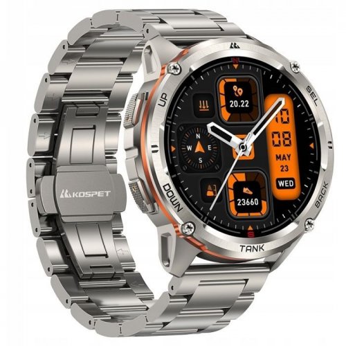 Розумний годинник KOSPET Tank T3 Ultra 2 SE Silver купити в Україні | Telemart фото