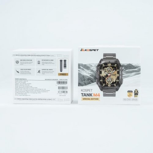 Розумний годинник KOSPET Tank M4 SE Black купити в Україні | Telemart фото
