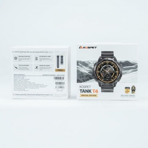 Розумний годинник KOSPET Tank T4 SE Black купити в Україні | Telemart фото