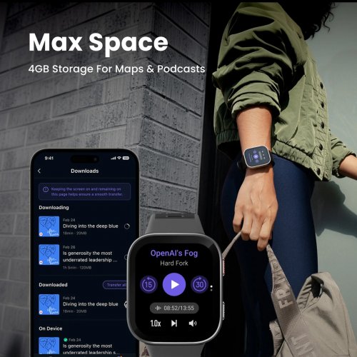 Умные часы Amazfit Bip Max (W2568AP1N) Silver купить в Украине | Telemart фото