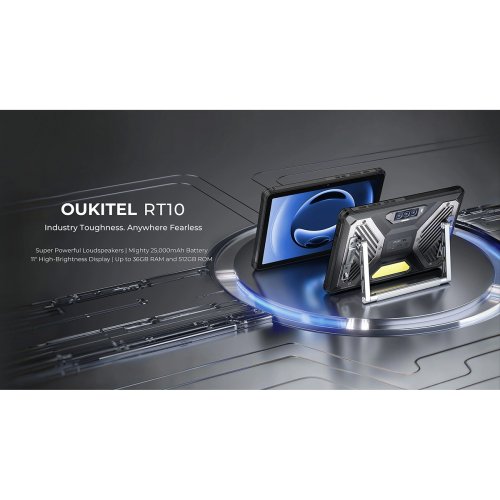 Планшет OUKITEL RT10 5G 12/512GB (6941749834485) Black купить в Украине | Telemart фото