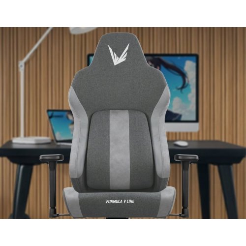 Игровое кресло Formula V Line Viron Fabric (4711401663119) Light Grey купить в Украине | Telemart фото