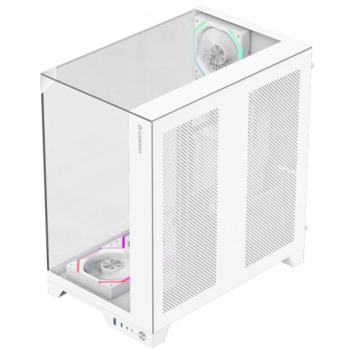 Уценка корпус GAMEMAX Infinity Pro Tempered Glass без БП White (Повреждена упаковка, 902413) купить в Украине | Telemart фото
