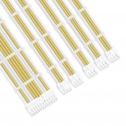 Набор кастомных кабелей питания EVOLVE Custom Extension PSU Cable Kit 0.3m (EV-EPSUMF-03GOLD) Gold