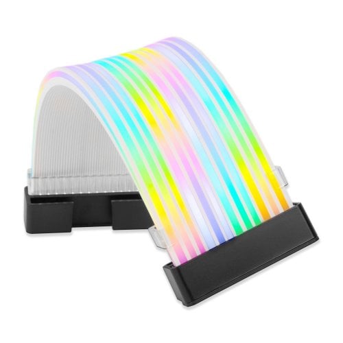 Кастомный кабель питания EVOLVE 24 pin MB ARGB (EV-EPSUMF-03ARGB) Black купить в Украине | Telemart фото