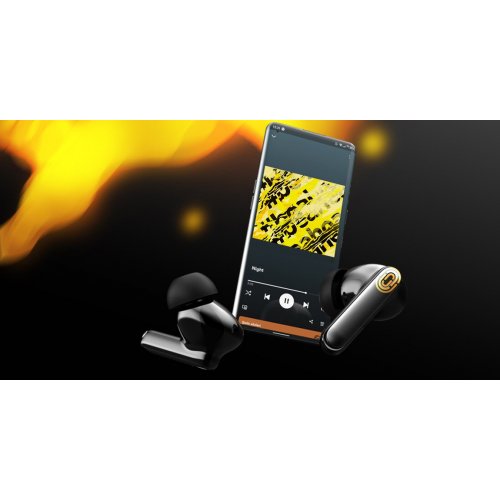 Уцінка навушники HATOR Hyperpunk Truepods Hybrid ANC (HTA431) Black (Розкрита упаковка, 902438) купити в Україні | Telemart фото