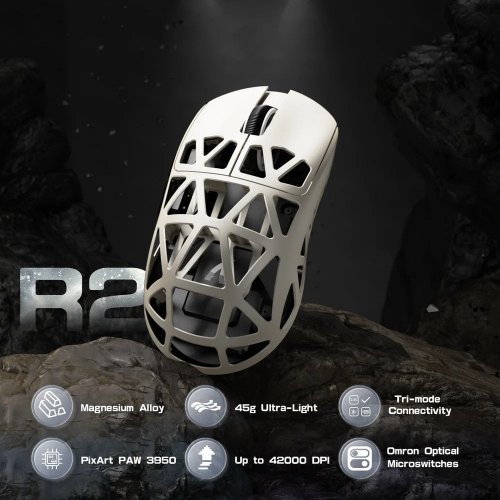 Миша Attack Shark R2 Magnesium Alloy 8K (AS-6972792470375-W) White (Відновлено продавцем, 902460) купити в Україні | Telemart фото