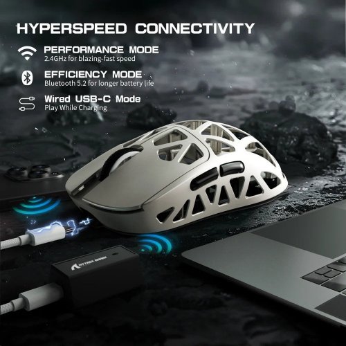 Миша Attack Shark R2 Magnesium Alloy 8K (AS-6972792470375-W) White (Відновлено продавцем, 902460) купити в Україні | Telemart фото