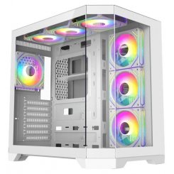 Корпус GAMEMAX HYPE-A Tempered Glass без БЖ White (Відновлено продавцем, 902468)