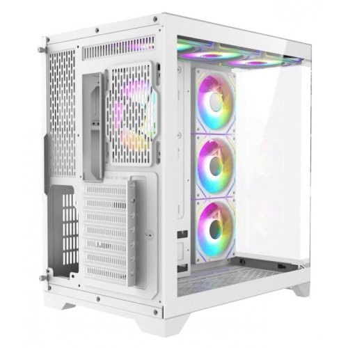 Корпус GAMEMAX HYPE-A Tempered Glass без БЖ White (Відновлено продавцем, 902468) купити в Україні | Telemart фото