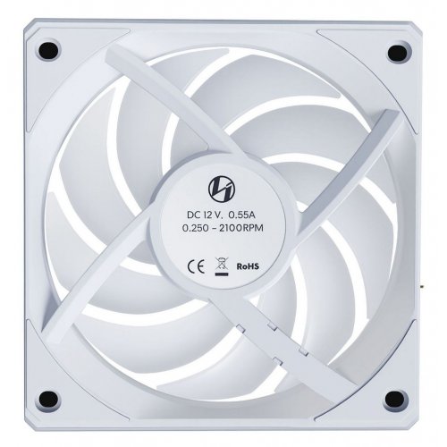 Набір кулерів для корпусу Lian Li Uni Fan CL Flex Wireless 120 3 in 1 Reverse (G9F.12RCL1F3W.00) White купити в Україні | Telemart фото