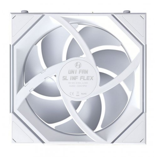 Кулер для корпуса Lian Li Uni Fan SL-INF Flex Wireless 120 Reverse (G9F.12RSLIN1F1W.00) White купить в Украине | Telemart фото