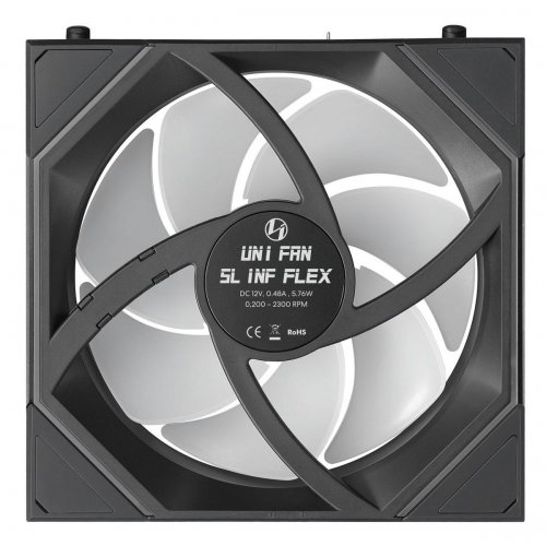 Набор кулеров для корпуса Lian Li Uni Fan SL-INF Flex Wireless 120 3 in 1 Reverse (G9F.12RSLIN1F3B.00) Black купить в Украине | Telemart фото