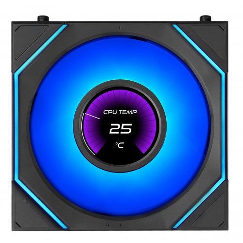 Кулер для корпуса Lian Li Uni Fan SL-INF LCD Flex Wireless 120 Reverse (G9F.12RSLIND1F1B.00) Black купить в Украине | Telemart фото