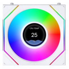 Кулер для корпуса Lian Li Uni Fan SL-INF LCD Flex Wireless 120 Reverse (G9F.12RSLIND1F1W.00) White