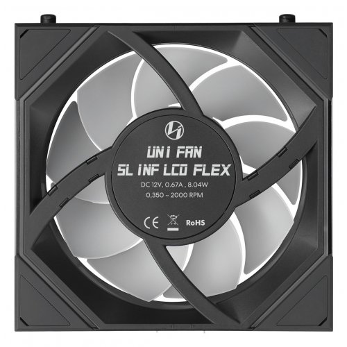 Набор кулеров для корпуса Lian Li Uni Fan SL-INF LCD Flex Wireless 120 3 in 1 Reverse (G9F.12RSLIND1F3B.00) Black купить в Украине | Telemart фото