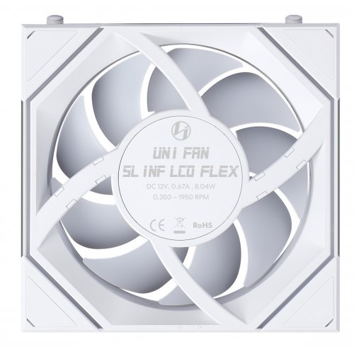 Набор кулеров для корпуса Lian Li Uni Fan SL-INF LCD Flex Wireless 120 3 in 1 Reverse (G9F.12RSLIND1F3W.00) White купить в Украине | Telemart фото