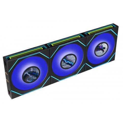Набор кулеров для корпуса Lian Li Uni Fan SL-INF LCD Flex Wireless 120 3 in 1 (G9F.12SLIND1F3B.00) Black купить в Украине | Telemart фото