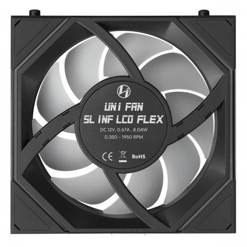 Набор кулеров для корпуса Lian Li Uni Fan SL-INF LCD Flex Wireless 120 3 in 1 (G9F.12SLIND1F3B.00) Black купить в Украине | Telemart фото