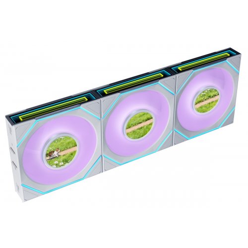 Набор кулеров для корпуса Lian Li Uni Fan SL-INF LCD Flex Wireless 120 3 in 1 (G9F.12SLIND1F3W.00) White купить в Украине | Telemart фото