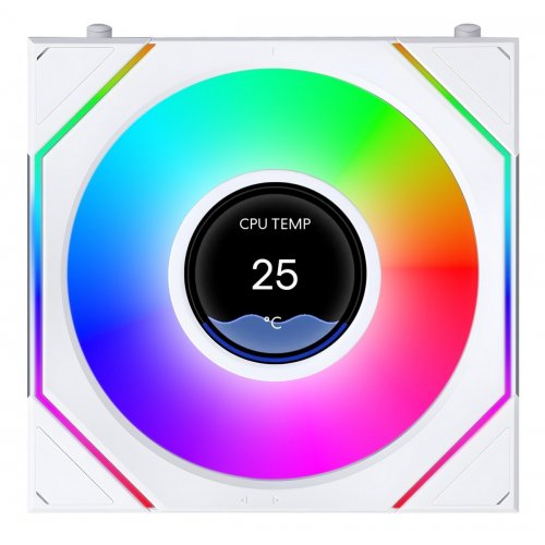 Набор кулеров для корпуса Lian Li Uni Fan SL-INF LCD Flex Wireless 120 3 in 1 (G9F.12SLIND1F3W.00) White купить в Украине | Telemart фото
