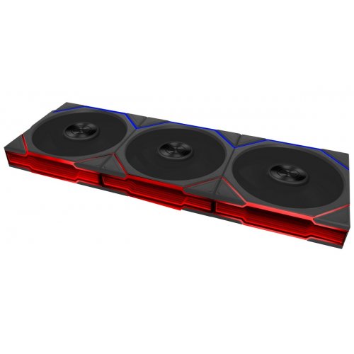 Набор кулеров для корпуса Lian Li Uni Fan TL Flex Wireless 120 3 in 1 Reverse (G9F.12RTL1F3B.00) Black купить в Украине | Telemart фото