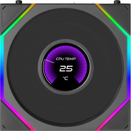 Кулер для корпуса Lian Li Uni Fan TL LCD Flex Wireless 120 (G9F.12TLLCD1F1B.00) Black купить в Украине | Telemart фото