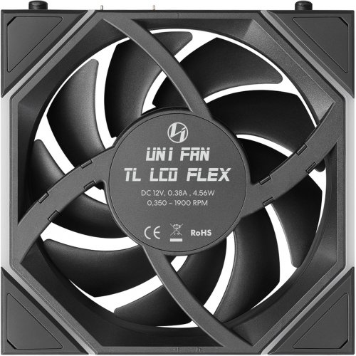 Кулер для корпуса Lian Li Uni Fan TL LCD Flex Wireless 120 (G9F.12TLLCD1F1B.00) Black купить в Украине | Telemart фото