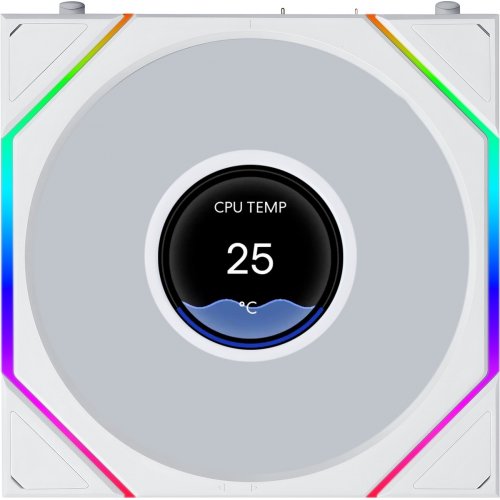 Кулер для корпуса Lian Li Uni Fan TL LCD Flex Wireless 120 (G9F.12TLLCD1F1W.00) White купить в Украине | Telemart фото