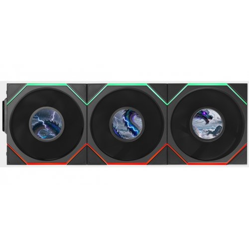 Набор кулеров для корпуса Lian Li Uni Fan TL LCD Flex Wireless 120 3 in 1 Reverse (G9F.12RTLLCD1F3W.00) White купить в Украине | Telemart фото