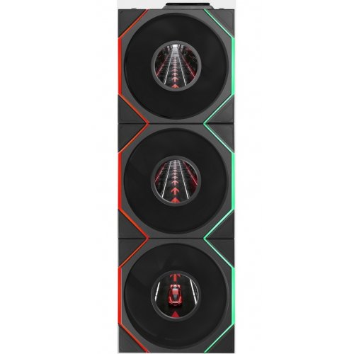 Набор кулеров для корпуса Lian Li Uni Fan TL LCD Flex Wireless 120 3 in 1 Reverse (G9F.12RTLLCD1F3W.00) White купить в Украине | Telemart фото