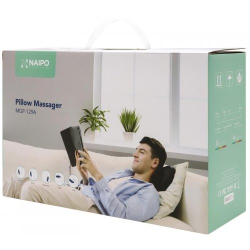 Массажная подушка Naipo Shiatsu Pillow (MGP-129A) купить в Украине | Telemart фото