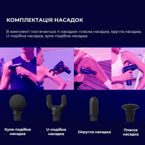 Массажный пистолет Yunmai Massage Gun Ease Pro (YMFG-M406) купить в Украине | Telemart фото