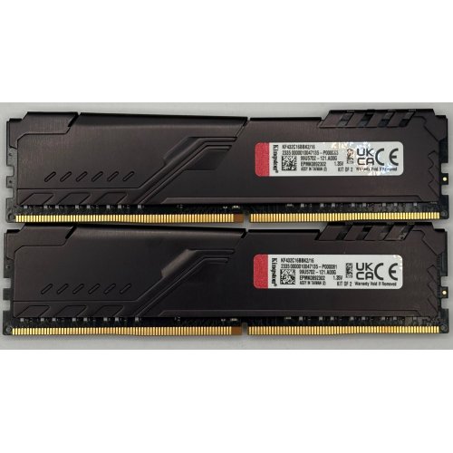 Озп Kingston DDR4 16GB (2x8GB) 3200Mhz FURY Beast Black (KF432C16BBK2/16) (Відновлено продавцем, 902717) купити в Україні | Telemart фото