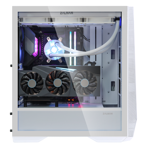Корпус Zalman Z9 Iceberg Tempered Glass без БЖ White (Відновлено продавцем, 902734) купити в Україні | Telemart фото