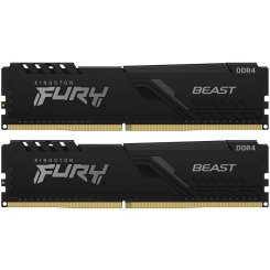 Озу Kingston DDR4 16GB (2x8GB) 2666Mhz FURY Beast Black (KF426C16BBK2/16) (Восстановлено продавцом, 903057)