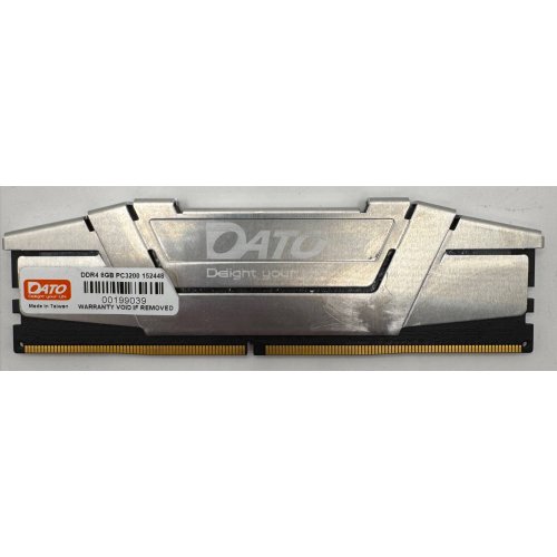 Озп Dato DDR4 8GB 3200MHz Extreme Grey (EXB8G4DLDND32) (Відновлено продавцем, 903058) купити в Україні | Telemart фото