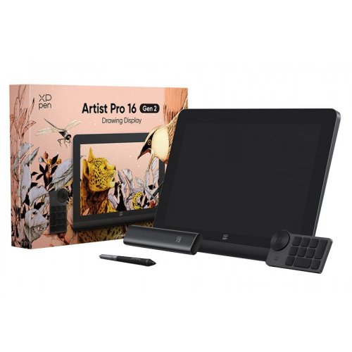 Уцінка графічний монітор XP-Pen Artist Pro 16 (2nd Gen) (Artist Pro 16_JP) Black (Розкрита упаковка, 903117) купити в Україні | Telemart фото