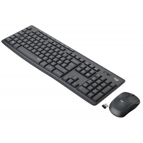 Уценка комплект Logitech MK295 Silent Wireless Combo (920-009800) Graphite (Повреждена упаковка, 903305) купить в Украине | Telemart фото