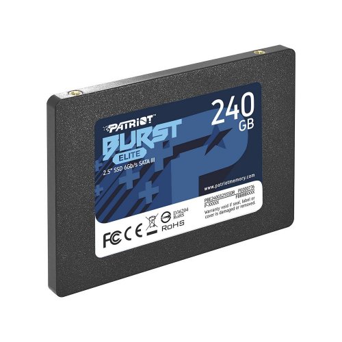Уцінка ssd-диск Patriot Burst Elite 3D NAND TLC 240GB 2.5" (PBE240GS25SSDR) (Сліди використання, 903313) купити в Україні | Telemart фото