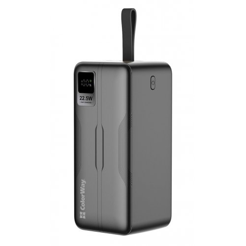 Уцінка powerbank ColorWay 50000mAh Digital Display 22.5W (CW-PB500LPC5BK-PDD) Black (Пошкоджено пакування, 903342) купити в Україні | Telemart фото
