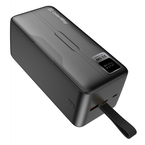 Уцінка powerbank ColorWay 50000mAh Digital Display 22.5W (CW-PB500LPC5BK-PDD) Black (Пошкоджено пакування, 903342) купити в Україні | Telemart фото