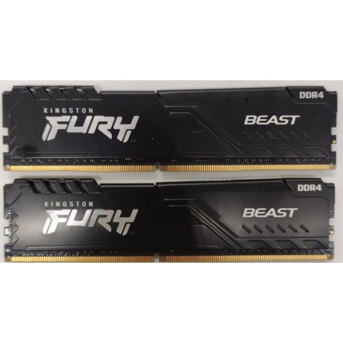 Озу Kingston DDR4 16GB (2x8GB) 3600Mhz FURY Beast Black (KF436C17BBK2/16) (Восстановлено продавцом, 903358) купить в Украине | Telemart фото