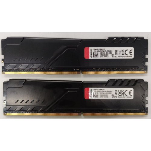 Озу Kingston DDR4 16GB (2x8GB) 3600Mhz FURY Beast Black (KF436C17BBK2/16) (Восстановлено продавцом, 903358) купить в Украине | Telemart фото