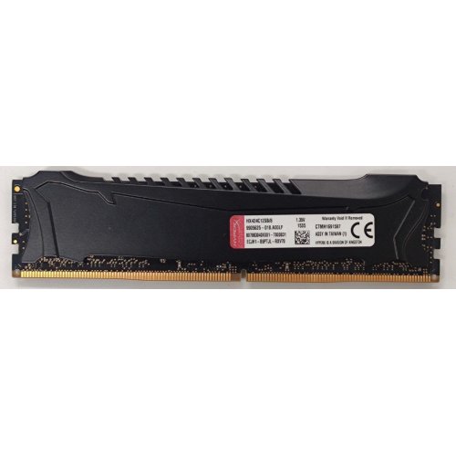 Озп HyperX DDR4 8GB 2400Mhz Savage Black (HX424C12SB/8) (Відновлено продавцем, 903362) купити в Україні | Telemart фото