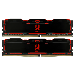 Озу GoodRAM DDR4 16GB (2x8GB) 3200Mhz Iridium X Black (IR-X3200D464L16SA/16GDC) (Восстановлено продавцом, 903368)