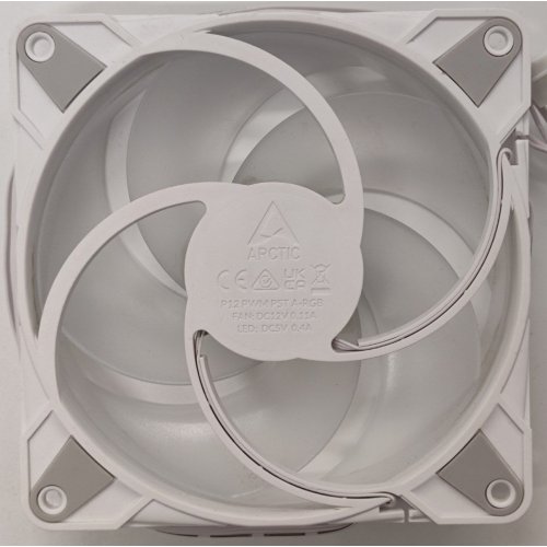 Кулер для корпусу Arctic P12 PWM PST A-RGB 0dB (ACFAN00254A) White (Відновлено продавцем, 903373) купити в Україні | Telemart фото