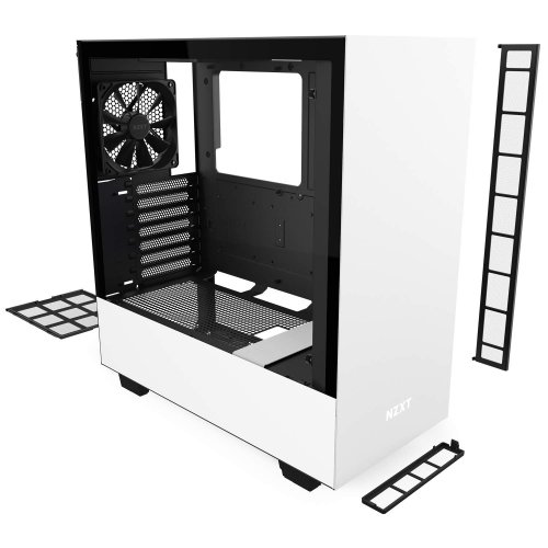 Корпус NZXT H510 Tempered Glass (CA-H510B-W1) Matte Black/White (Восстановлено продавцом, 903377) купить в Украине | Telemart фото