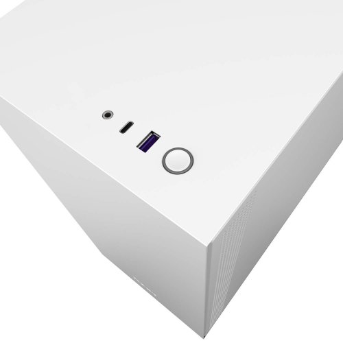 Корпус NZXT H510 Tempered Glass (CA-H510B-W1) Matte Black/White (Восстановлено продавцом, 903377) купить в Украине | Telemart фото